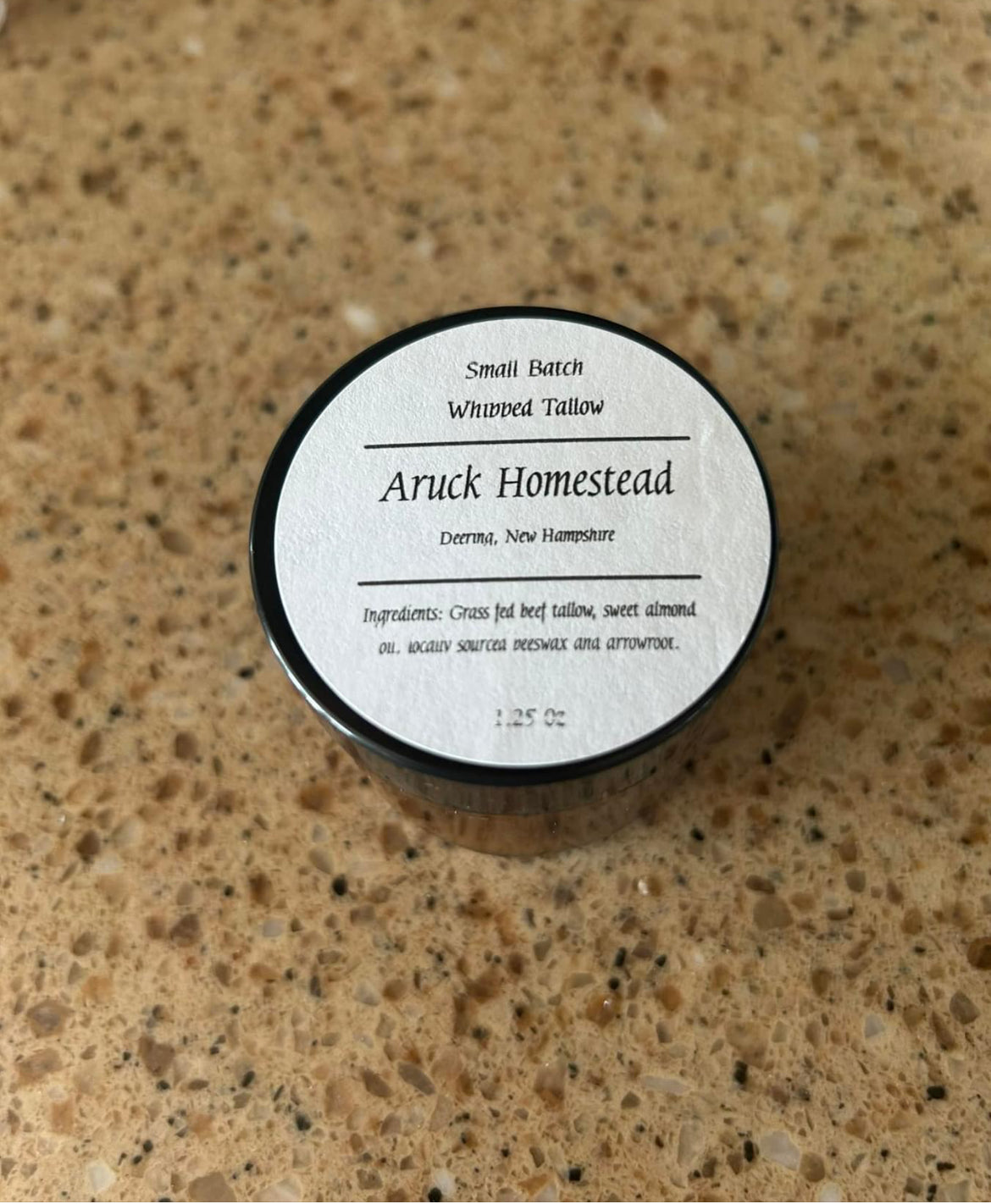 Original Blend Whipped Tallow - Sweet Almond Oil, Beeswax and Arrowroot 1.25 oz