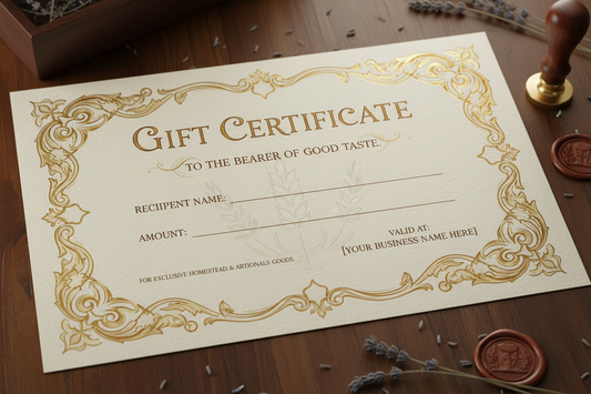 Gift certificate